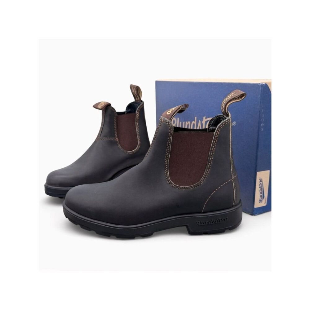 Blundstone 500 Stout Brown Leather Chelsea Boot AU 10 Mens 11 Womens 13